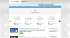 Desktop Screenshot of cleanprint.de